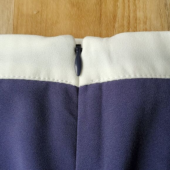 🔺️Dalia Cream & Blue Dressy Shorts Size 10 - Picture 5 of 8